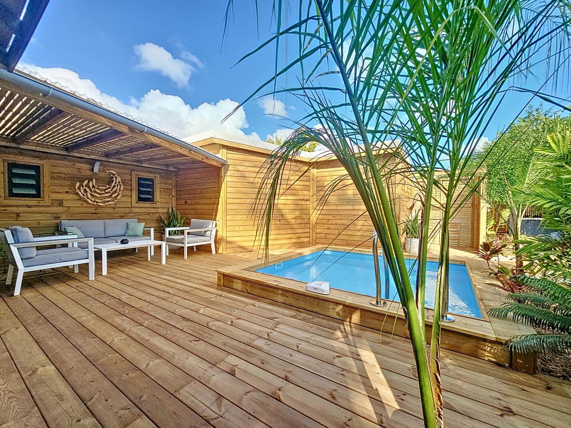Bungalow l'Anjou Créole Sainte Anne Guadeloupe Extérieur photo