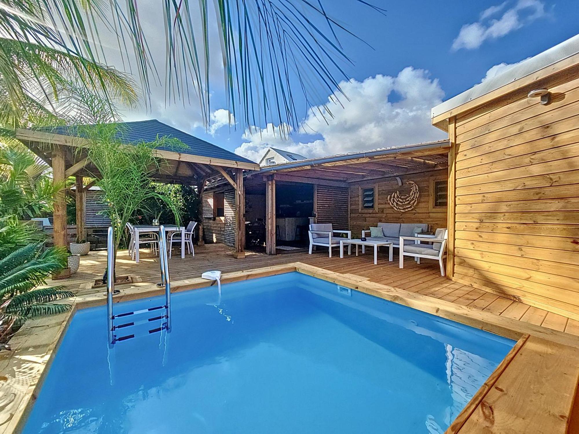 Bungalow l'Anjou Créole Sainte Anne Guadeloupe Extérieur photo
