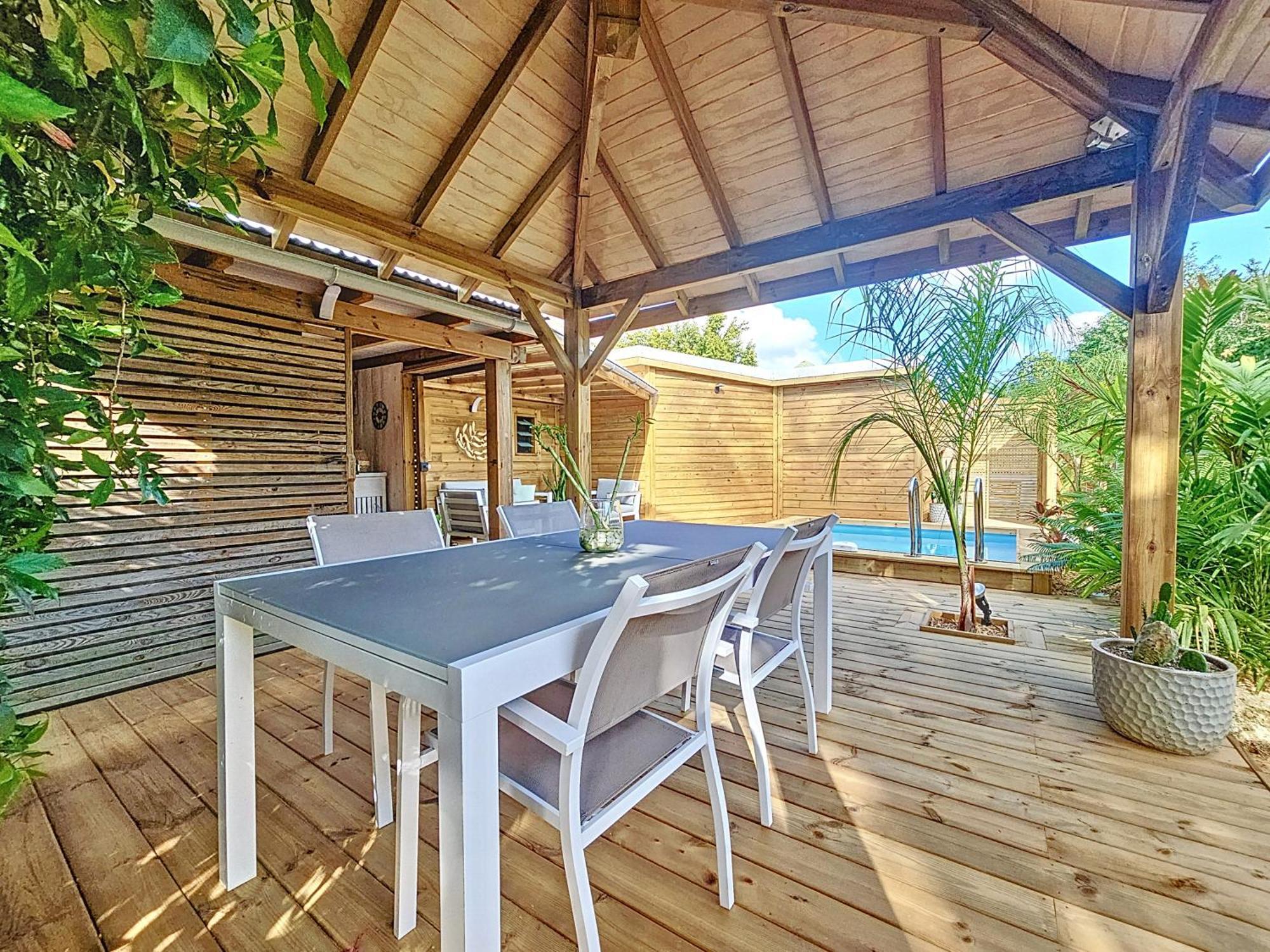 Bungalow l'Anjou Créole Sainte Anne Guadeloupe Extérieur photo